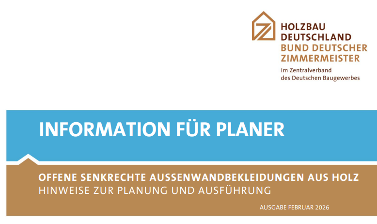Neue Orientierungshilfe für offene senkrechte Holzfassaden